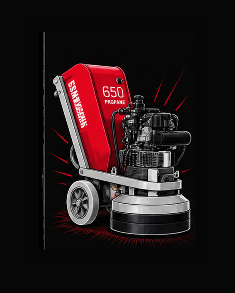 Scanmaskin 650 Propane grinder used by Ryno Garage Co.