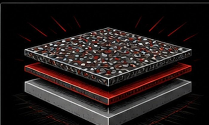 Illustration of a layered floor coating system